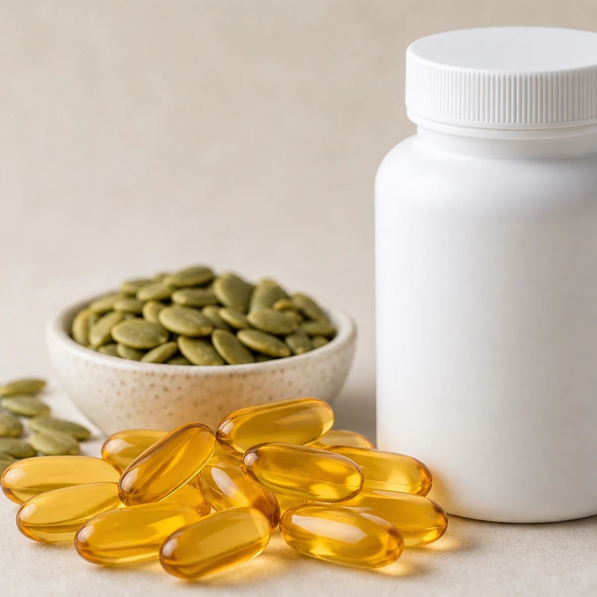 Pumpkin Seed Oil Hair Capsules (60-Count)