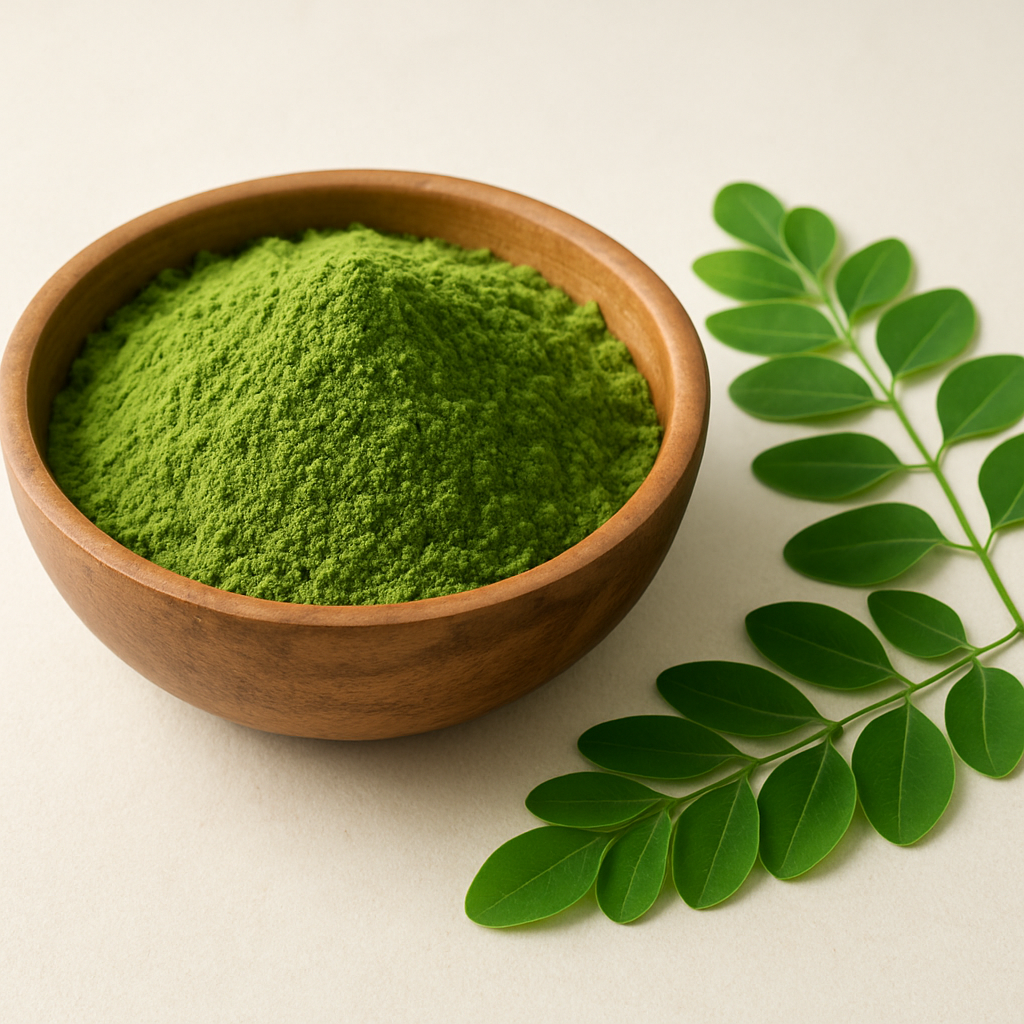 Green moringa powder